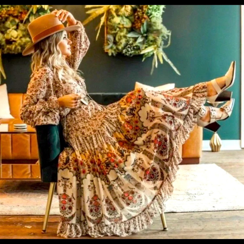 Free People Feeling Groovy Boho Maxi Dress